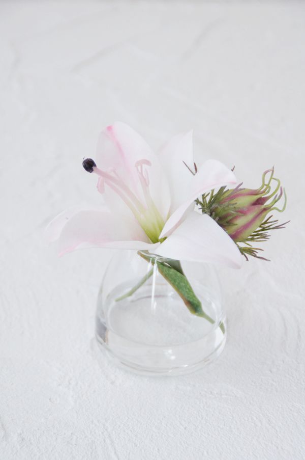 ピンクリリー×フーセンポピー プチフルールベース【ギフトバッグ対応可】 造花 アートフラワー Akanbi