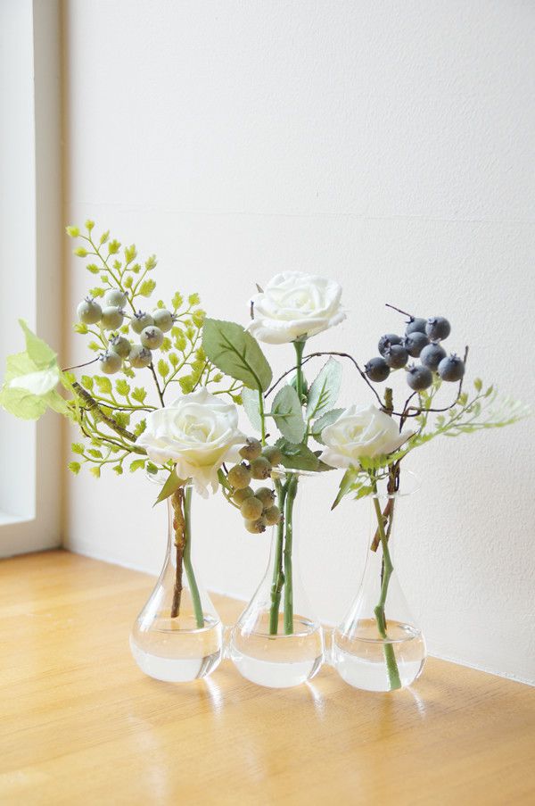 アートフラワーに消極的だった主人もクオリティの高さと素敵な仕上がりに満足な様子