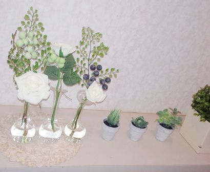 アートフラワーに消極的だった主人もクオリティの高さと素敵な仕上がりに満足な様子